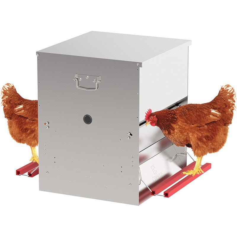 Automatischer Futterautomat für Hühner, gegen Schädlinge und Abfälle 